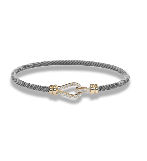 Armband Borsari gioielli Herr Kaleido in Gold Diamante 0.23 Ct BR-KAL01PBY BR - BR-KAL01PBY BR